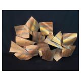 Mid century modern style metal copper plated