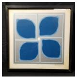 Signed/numbered Nobu Fukui silk screen "Blue Beat"
