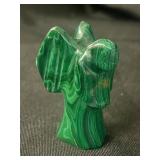 Malachite crystal angel figure