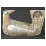 Joaquin Taller Tinta Ecuador silver plate bird