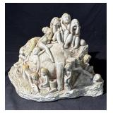 Vintage 1970 signed ceramic sculpture
