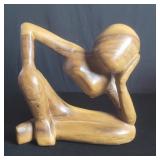 Vintage carved wood sculpture
