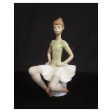 Lladro "Laura sitting" porcelain ballerina