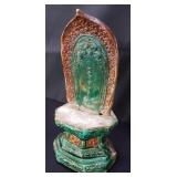 Antique Chinese terracotta alter stand
