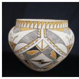 Acoma-style polychrome pottery vase