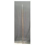 Metal and wood tribal spear