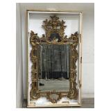 Vintage French Louis XV Style Giltwood Mirror,
