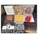 Lot of nine vintage LPs