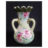Hand painted floral Nippon vase