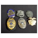 Group of movie prop badges