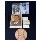 Vintage baseball autographs and photos