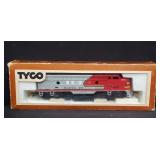 Tyco Santa Fe diesel F-9 "A" unit model train in