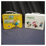 Lot of two vintage Peanuts lunch boxes