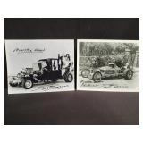 Pair of vintage Addams Family signed photographs