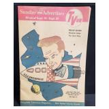 1966 Boston sunday advertiser TVue magazine