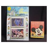 Pair of Disnet character collecting cards and
