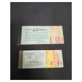 Lot od 2 vintage diney ticket booklets