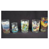 Group of collectible glasses