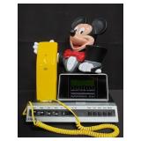 Unisonic Mickey Mouse phone with radio alarm clock