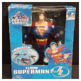 Justice League flying Superman action figure in