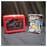 Lot of two vintage super hero themed kids items