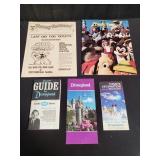 Group of vintage Disneyland memorabilia