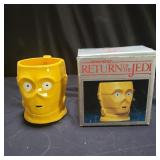 Vintage StarWars C-3PO hand painted mug 1983