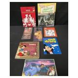 Group of vintage Disney books etc