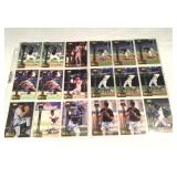 18 autographed baseball cards, hand signed in ink