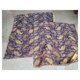 Pair of vintage tapestry