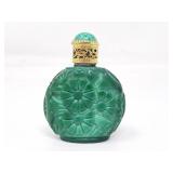 Art Deco malachite perfume bottle