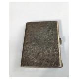 Silver Art-Deco cigarette case
