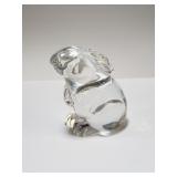 Baccarat crystal rabbit figurine