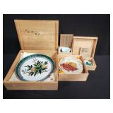 Group of Japanese porcelain bowl, cup, and plates
