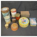 Group of vintage tin cans