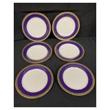 Set of 6 vintage Royal Gallery "Gold Buffet"