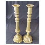 Vintage brass candleholders
