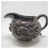 Vintage silver Japanese dragon motiff creamer