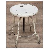Vintage industrial adjustable stool