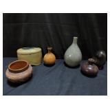 Group of vintage signed pottery
