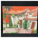 Signed oil on canvas painting