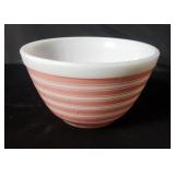 Vintage Pyrex pink rainbow stripe 407