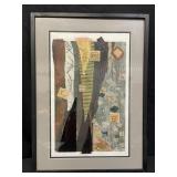 Framed mixed media art