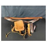 Group of Western leather gun belts