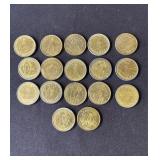 Lot of 1984 Olympic coins