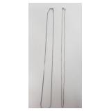 Two sterling silver chains