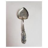 Sterling silver heart shape spoon