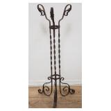 Vintage wrought iron plant stand