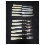 Antique Mtt & Co dinner knives and forks