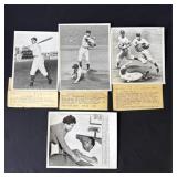 Lot of vintage baseball press photos